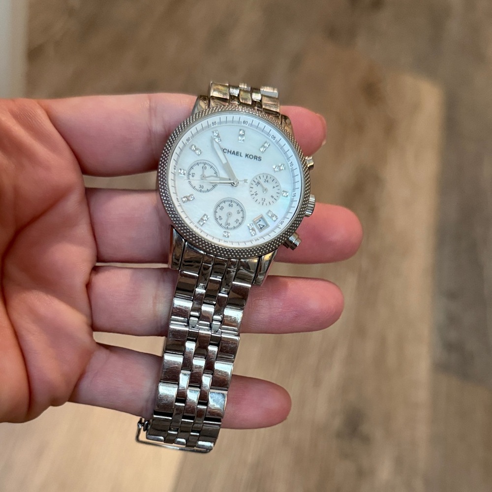Michael Kors Silver Chronograph Watch